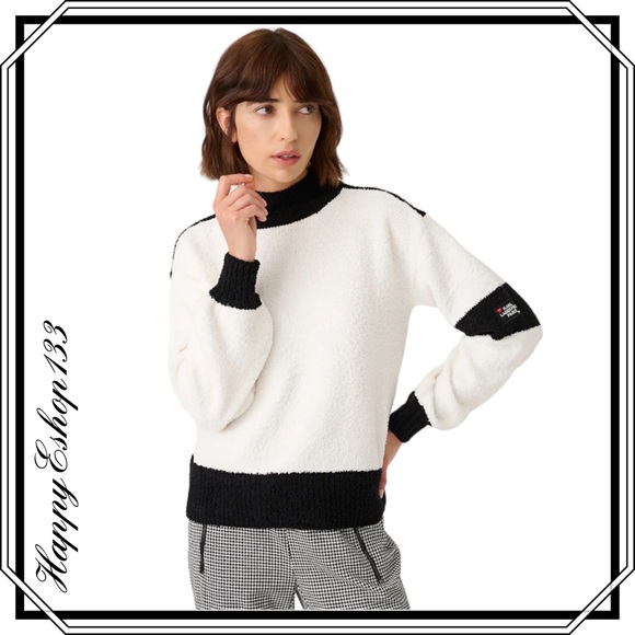 Karl Lagerfeld Paris Women’s COZY COLORBLOCK SWEATER - Picture 12 of 12